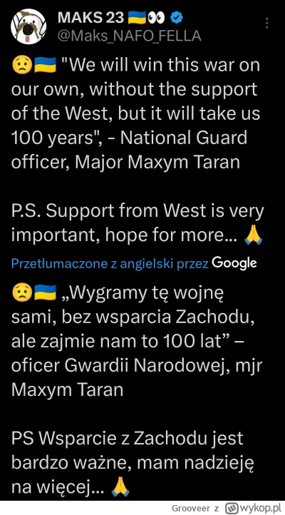 Grooveer - Ukraińscy żołnierze mocno wierzą w siebie
#wojna #ukraina #rosja #polityka