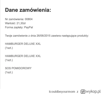 Icouldbeyourmom - @Silklash: albo dwa hamburgery xxl za 21 zł