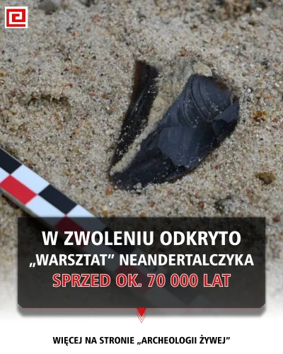 ArcheologiaZywa - Neandertalczycy nad rzeką Zwoleńką. Odkrycie "warsztatu" sprzed ok....