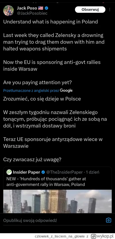 czlowiekzlisciemnaglowie - Republikański szur, onuca Jack Posobiec ma już wyjaśnienie...