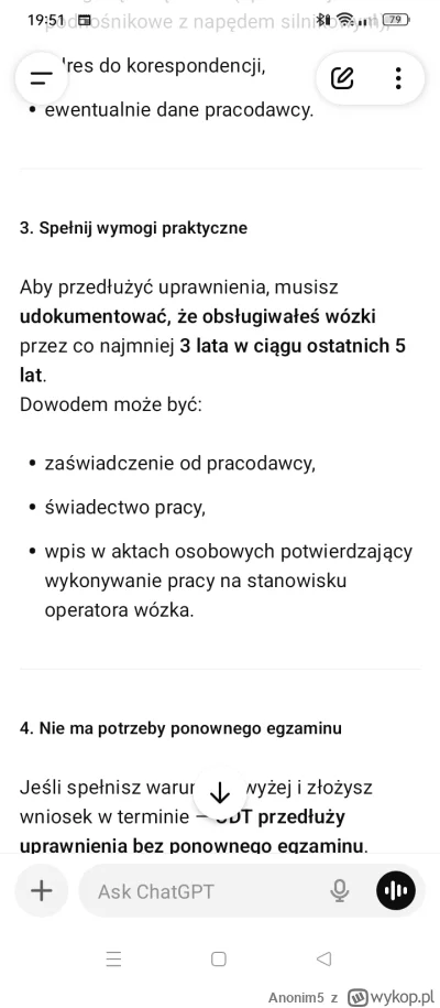 Anonim5 - @totemlesnychludzi z tego co pisze czat GPT to jeżeli nie pracowalem przez ...