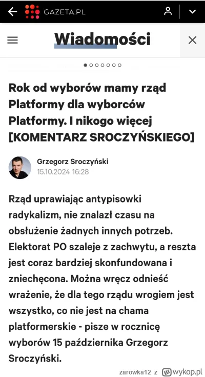 zarowka12 - Nawet do GW dotarło.
#polityka #pis #po