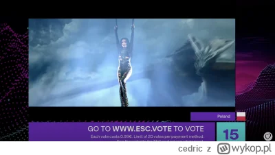 cedric - #eurowizja justyna napewno wygrala by czasu zwisu na drążku (ʘ‿ʘ)