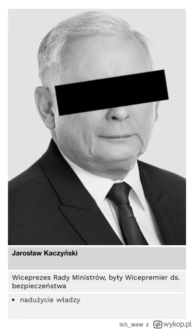 ish_waw - 1. Jarosław Kaczyński

Będę wrzucał pod tagiem #czasrozliczenia.

#polityka...