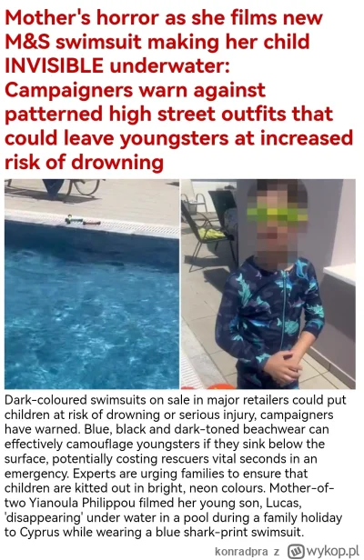 konradpra - #dzieci #rodzicielstwo #plywanie

Uwaga dla rodziców.
Nie kupujcie strojó...