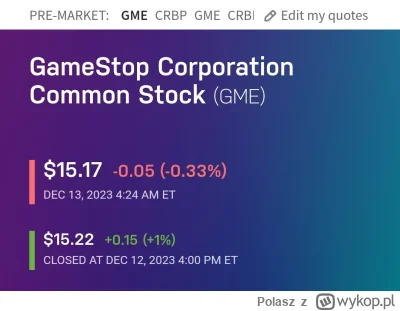 Polasz - Lista obecności premarket
#gme