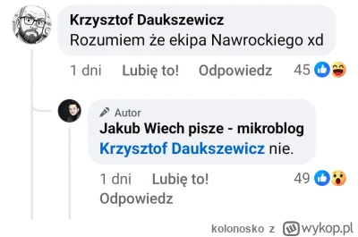 kolonosko - @buli24 
Jakub Wiech temu zaprzeczył.