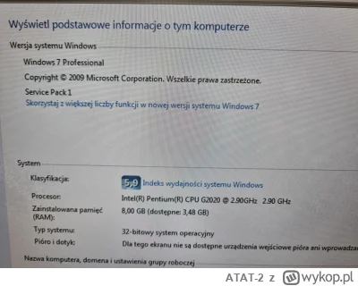 ATAT-2 - Siema. Mam starą stacjonarkę kupioną 10 lat temu która stoi i zbiera kurz. S...
