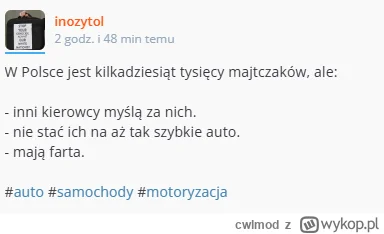 cwlmod - Miernota drogowa @inozytol zdefekował się na wykopie, bo ludzie wytknęli mu ...