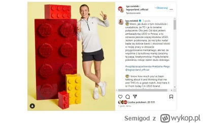 Semigod - Iga Świątek oficjalną ambasadorką LEGO® w Polsce! 

https://fanklockow.pl/2...