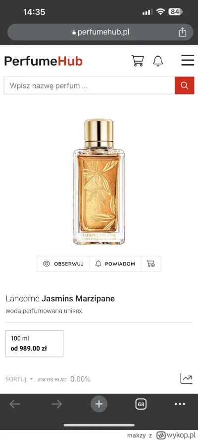 makzy - Czy ktoś ma do polania Lancome Jasmins Marzipane?
#perfumy