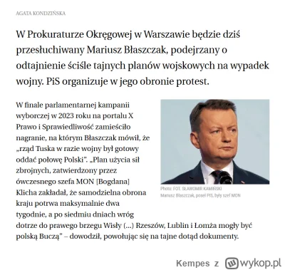 Kempes - #polityka #wojsko #bekazpisu #bekazlewactwa #pis #dobrazmiana #heheszki 

Dz...