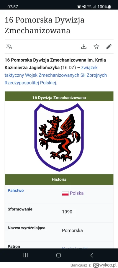 Banicjusz - Popatrzcie, POLSKA dywizja ma w swoim godle barwy bandery!! Skandal! Czy ...