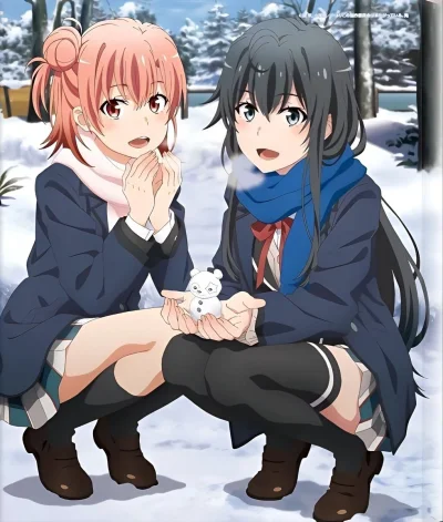 bakayarou - branoc #randomanimeshit #oregairu #yukinoyukinoshita #yuiyuigahama #anime