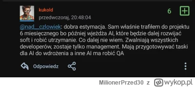 MilionerPrzed30 - @kukold a co z tym 6-miesięcznym projektem z przedwczoraj?