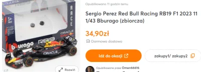 QRQ - #f1 Jak ktoś chce tanie autko ogureza
https://p1racingmodels.pl/pl/products/ser...