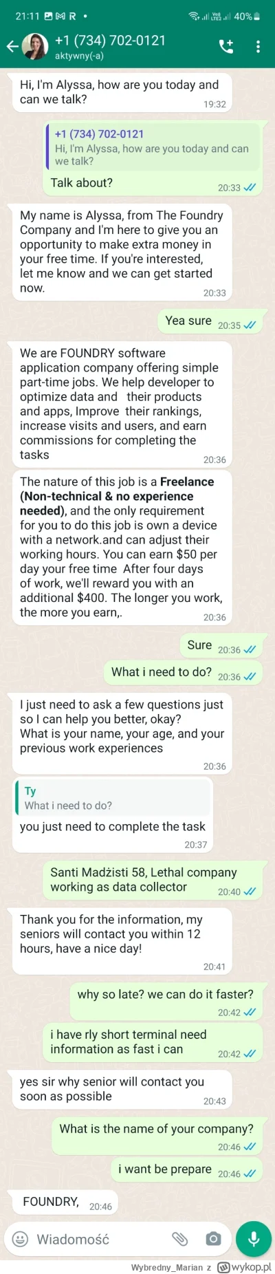 Wybredny_Marian - Cześć mirki dzis dostałem fajny #scam. Ktoś coś wie co to?

#it