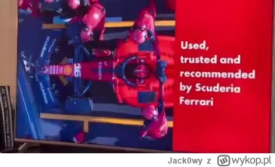 Jack0wy - #f1 
Ferrari nawet w swojej reklamie musi być grande xD