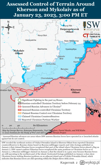 Kagernak - Południowa Ukraina 

W ciągu ostatnich 72 godzin siły rosyjskie prawdopodo...