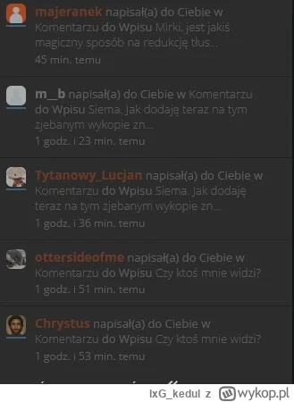 lxGkedul - @m_b poproszę napisz mi na PW bo chyba jakiś niedorozwinięty mod skasował ...