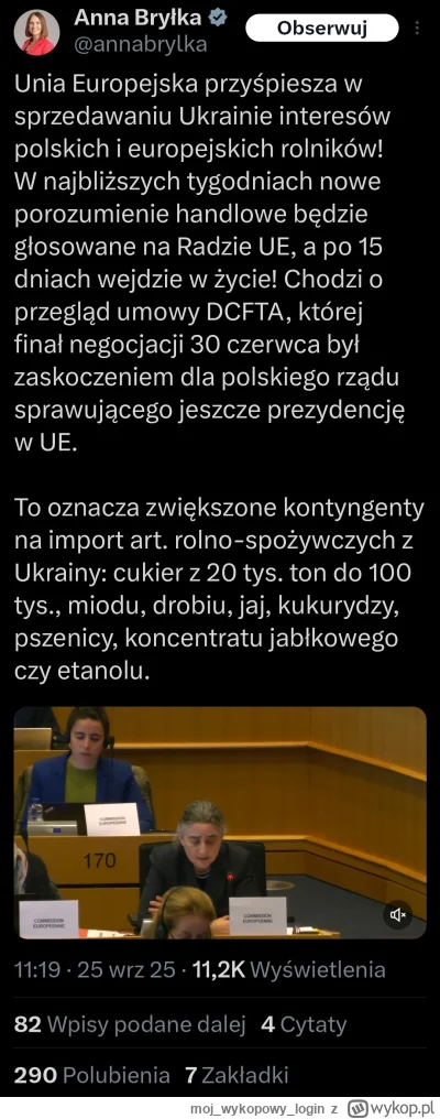 mojwykopowylogin - Czyli podsumujmy - bryłka chce wyjść z UE żeby rolnikom było lepie...