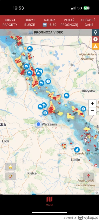 advert - Muszę przyznać że jestem pod wrażeniem, jak ten front z południa przeszedł n...