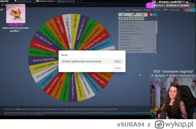 eSUBA94 - robi koło fortuny o zapaszki do samochodu xDD

#codziennydonategoalk4rolinv