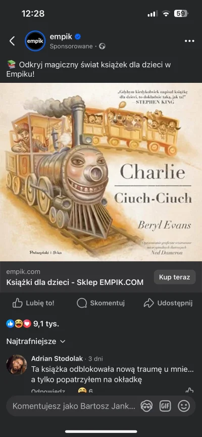 hadrian3 - Ostatnio mi Facebook proponuje ze sklepów bardzo dziwne produkty, np. Ta k...