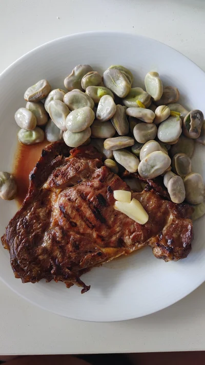 tomkol - @tomkol: część bobu zjedzona ze stekiem