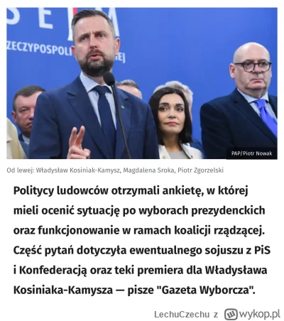 LechuCzechu - Czy PSL się sprzeda Kaczyńskiemu za teczkę premiera?

Jestem tego prawi...