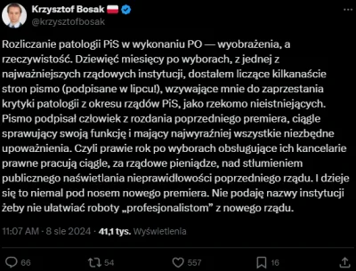 josedra52 - O, widzę, że #bosak dziś działa w trybie "Ej mati, rozliczamy pis".

#kon...