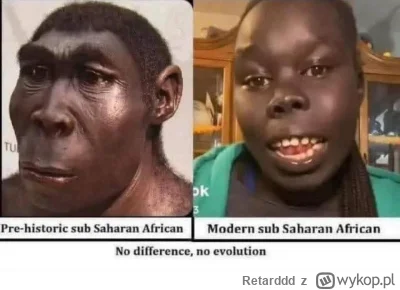 Retarddd - #tak #powstal # biały #czlowiek
Zgadza się z afrykanami mamy tylko wspólne...