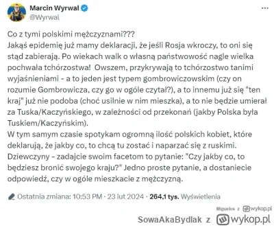 SowaAkaBydlak - Dla przypomnienia: zdaniem Wyrwała ogromna ilość kobiet rwie się do w...