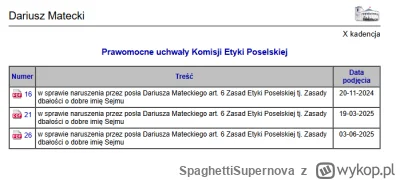 SpaghettiSupernova - @lewoprawo: 
Jeszcze nigdy nie usłyszałem o Mateckim czegokolwie...