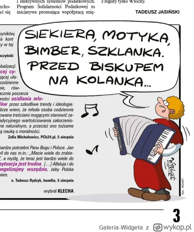 Galeria-Widgeta - Publikacja w Tygodniku NIE
Rys. Widget

#proboszcz #rysunek #minist...