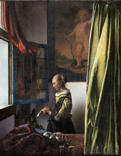 Loskamilos1 - Dziewczyna czytająca list przy otwartym oknie, obraz ukończony w roku 1...