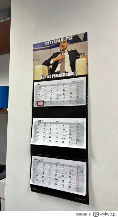 bitkoin - @openordie: mój ulubiony mem! aż w moim biurze wisi taki piękny kalendarz (...