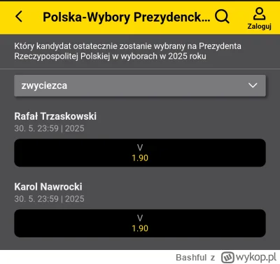 Bashful - @JonasKahnwald Fortuna to samo, a jeszcze godzinę temu było 2,05 vs 1,75
