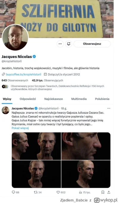 Zjadlem_Babcie - Gość miał świetny content. Szkoda faceta l. Nie wiem czy ktoś od nas...