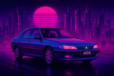 p10t3r - #peugeot #ai #synthwave