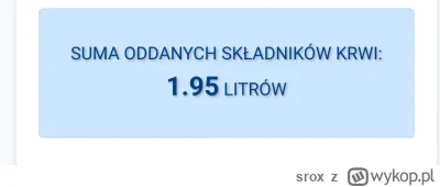 srox - @Filipiak20 pewny. W Warszawie oddałem dopiero 3 razy płytki z osoczem