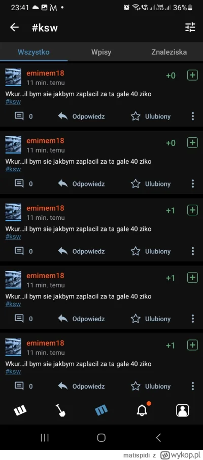 m.....i - @emimem18 ciekawe czy byś się #!$%@?ł jakbyś, zapłacił za tę galę 40 zł