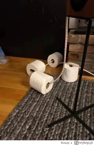 Roszp - To może wyglądać jak zwykły papier toaletowy, ale te podstawki pod kable, a w...