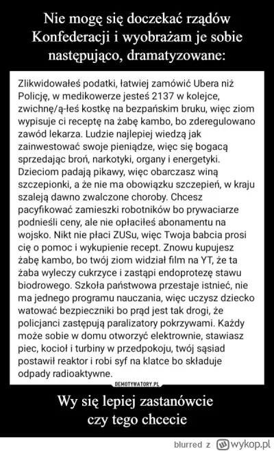 blurred - #bekazkonfederacji #polityka