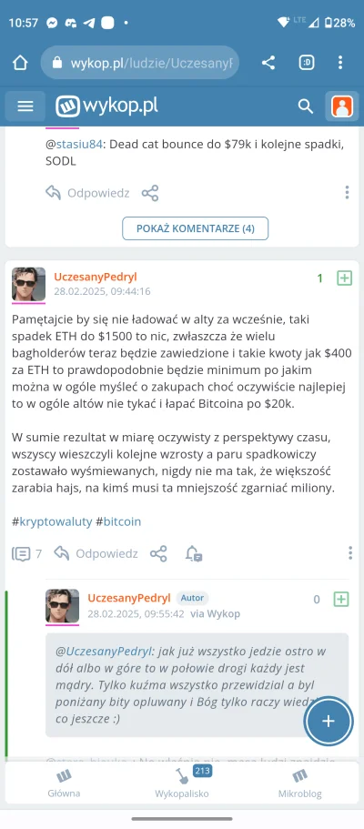 Dlaczegobo - @UczesanyPedryl: kurde mordo to kiedy to 400 za eth ?? Śmiejesz się z je...