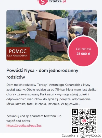 Czopelka - Prośba o pomoc mireczki i miruńki dla rodziców znajomego z Nysy. Starsi lu...