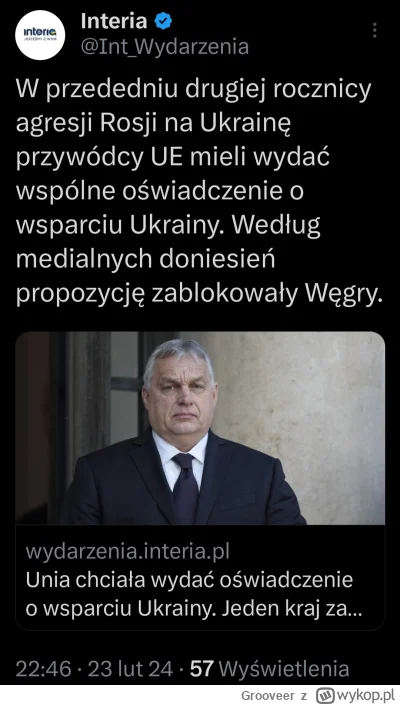 Grooveer - #ukraina #wojna #rosja #wegry #polityka