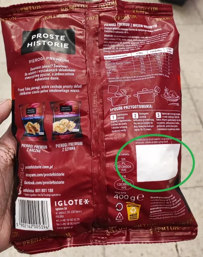 sajmonm - W #kaufland takie pierogi sprzedają bez daty ważności i numeru partii.
Po m...
