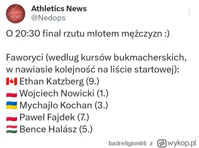 badreligion66 - #paryz2024 Co najlepsze z tego co mówili trenerzy Fajdek na treningac...