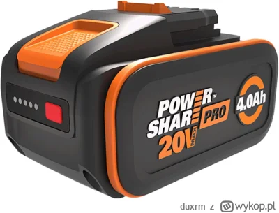 duxrm - Wysyłka z magazynu: PL
Bateria WORX WA3644 PowerShare Pro 20 V – 4,0 Ah
Cena ...